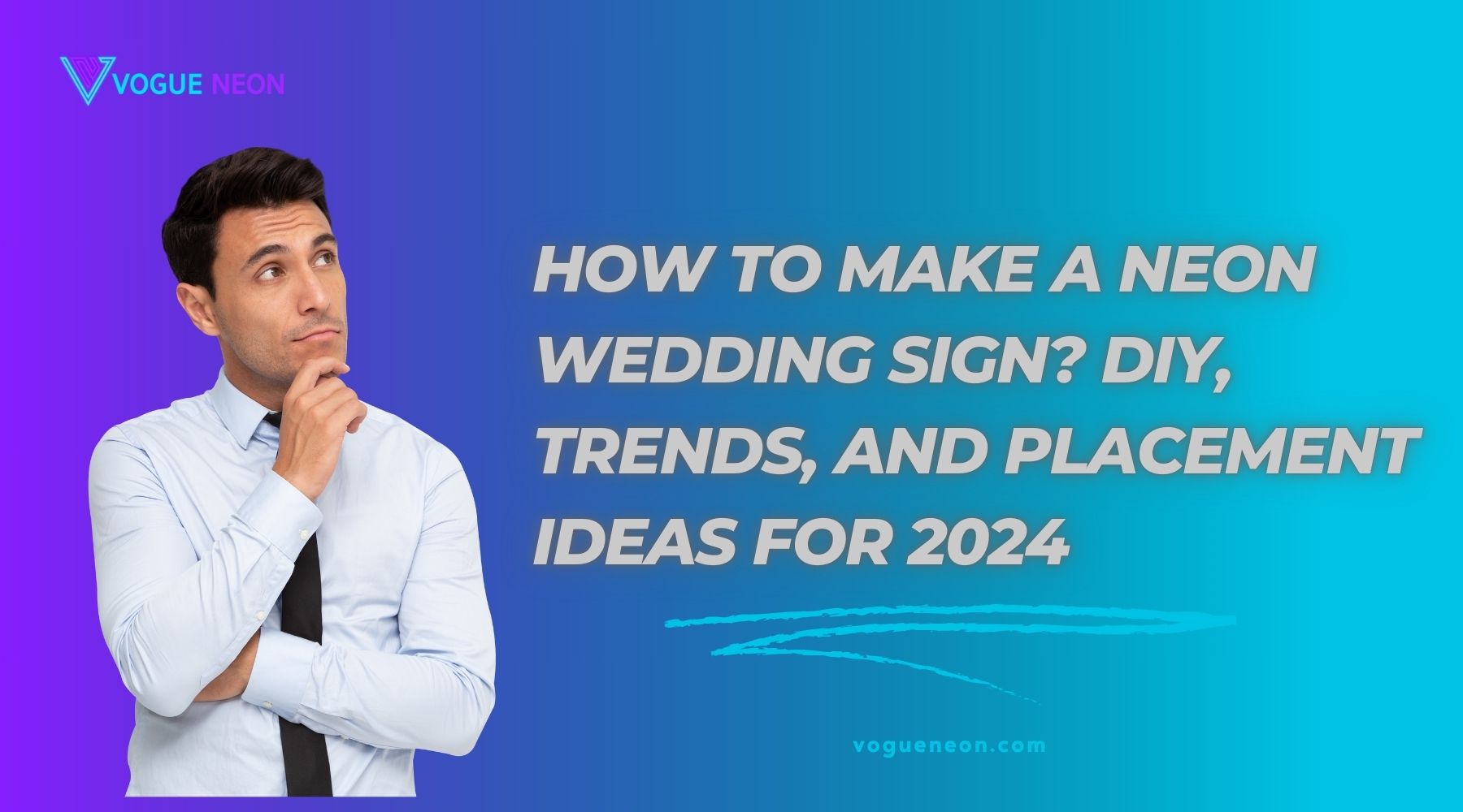 How to make neon wedding sign?