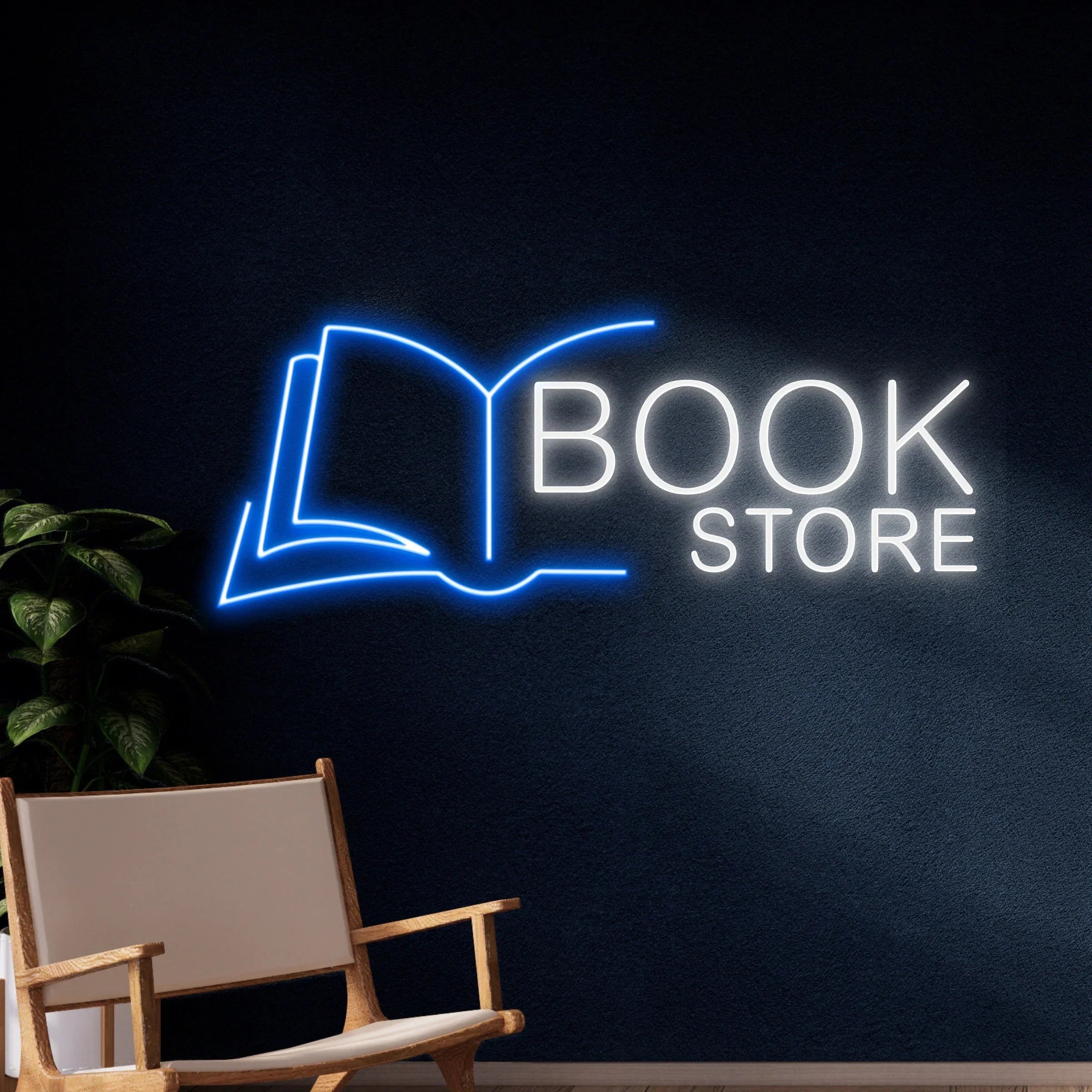 Book Shop Neon Sign